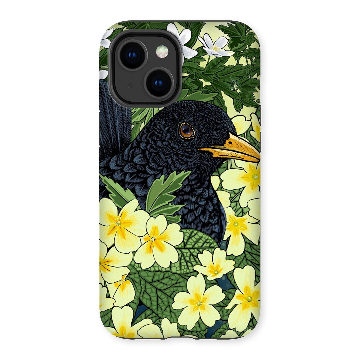 ‘Primrose Blackbird’ Tough Phone Case