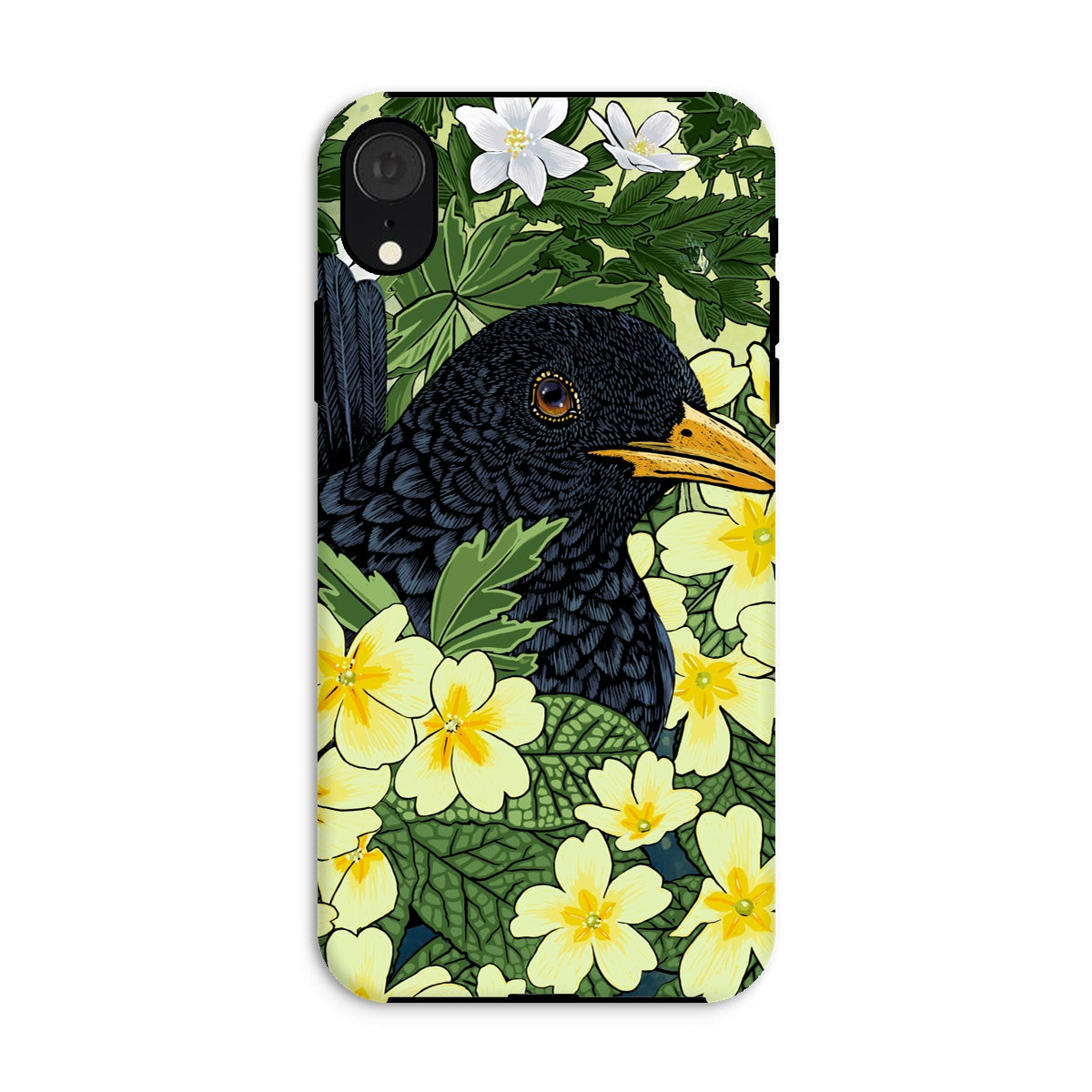 ‘Primrose Blackbird’ Tough Phone Case