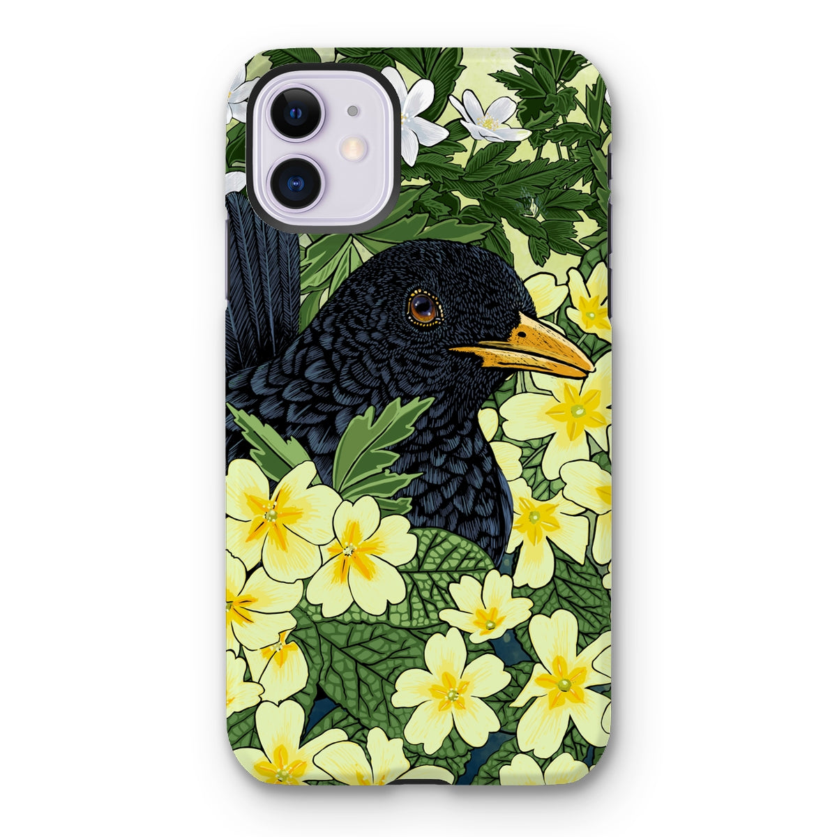 ‘Primrose Blackbird’ Tough Phone Case