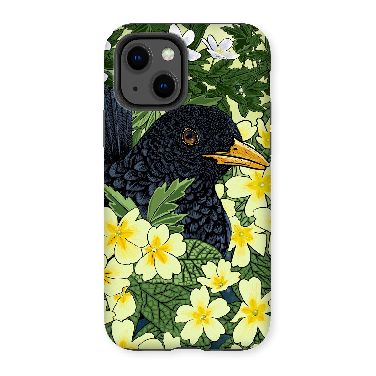 ‘Primrose Blackbird’ Tough Phone Case