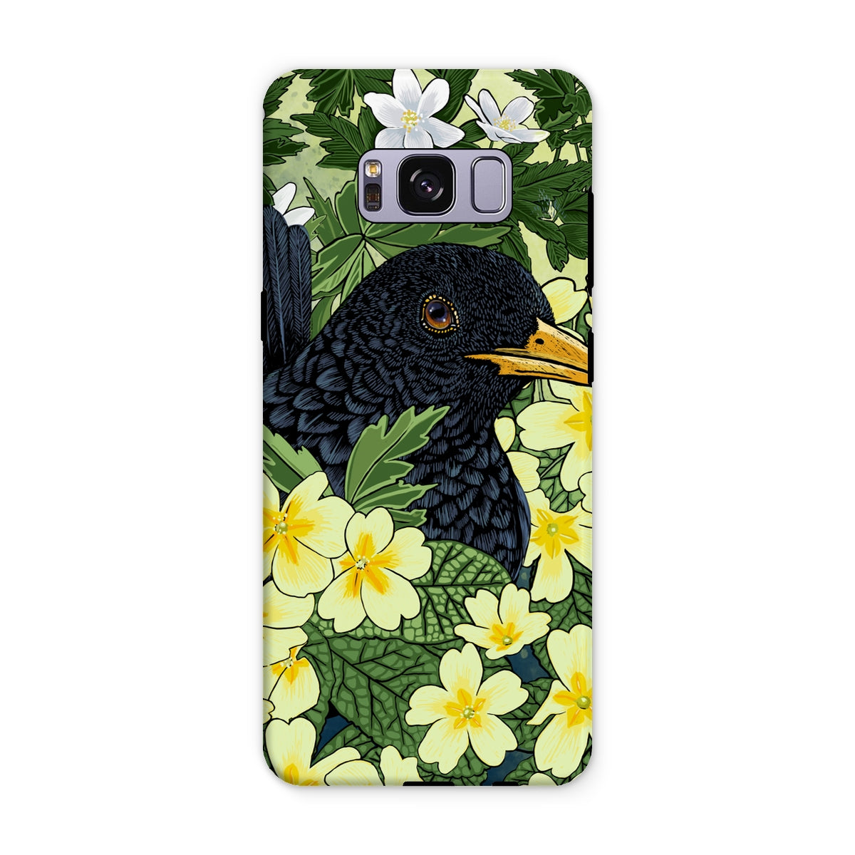 ‘Primrose Blackbird’ Tough Phone Case