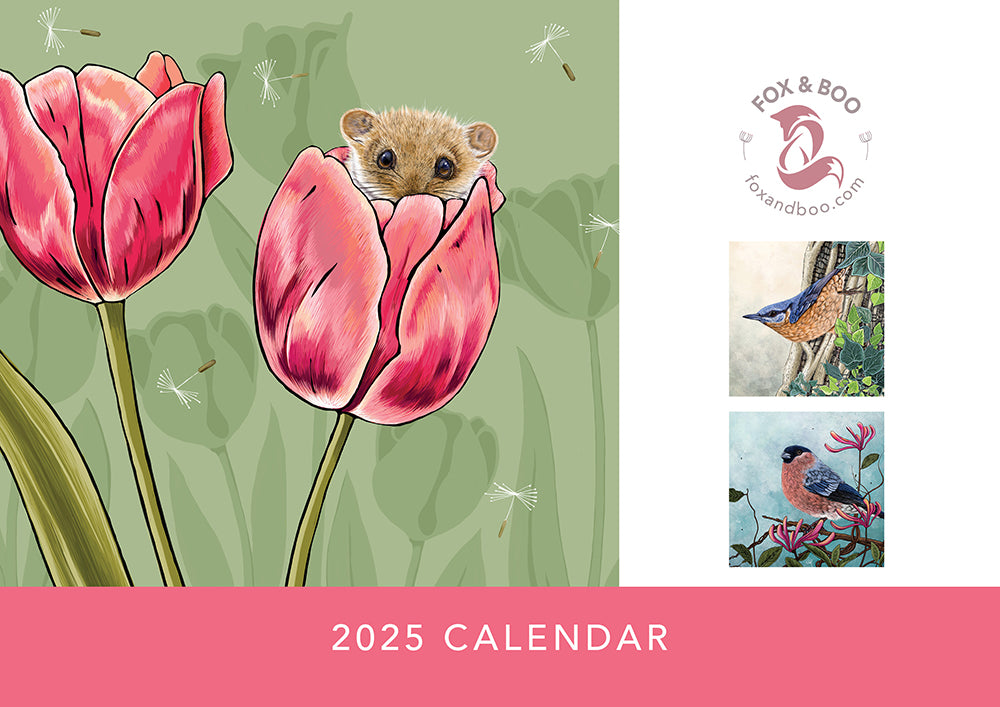 Fox & Boo A4 Wall Calendar