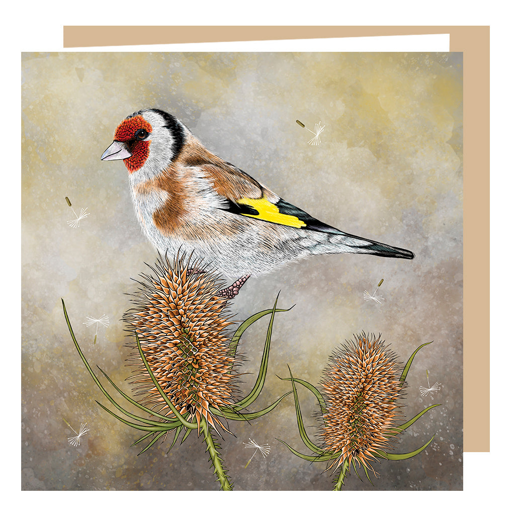 Goldfinch and Teasel Card