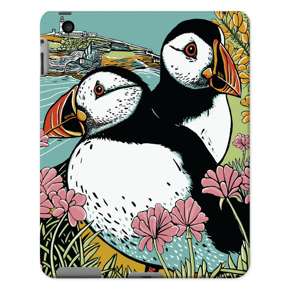 Clifftop Puffins Tablet Cases