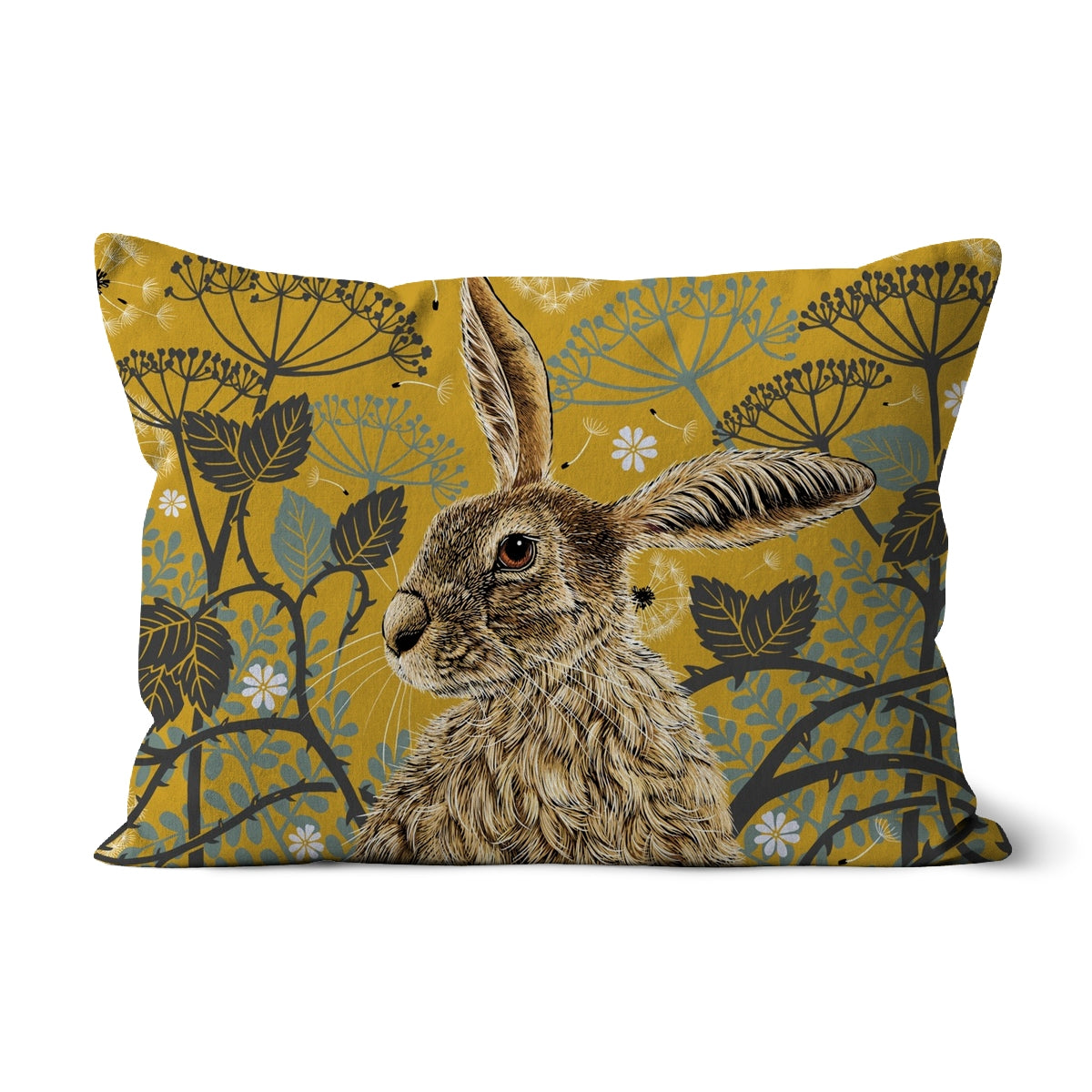 Mustard Hare Cushion