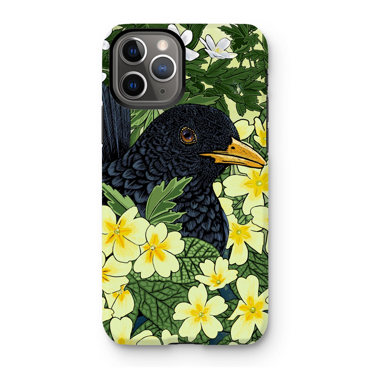 ‘Primrose Blackbird’ Tough Phone Case