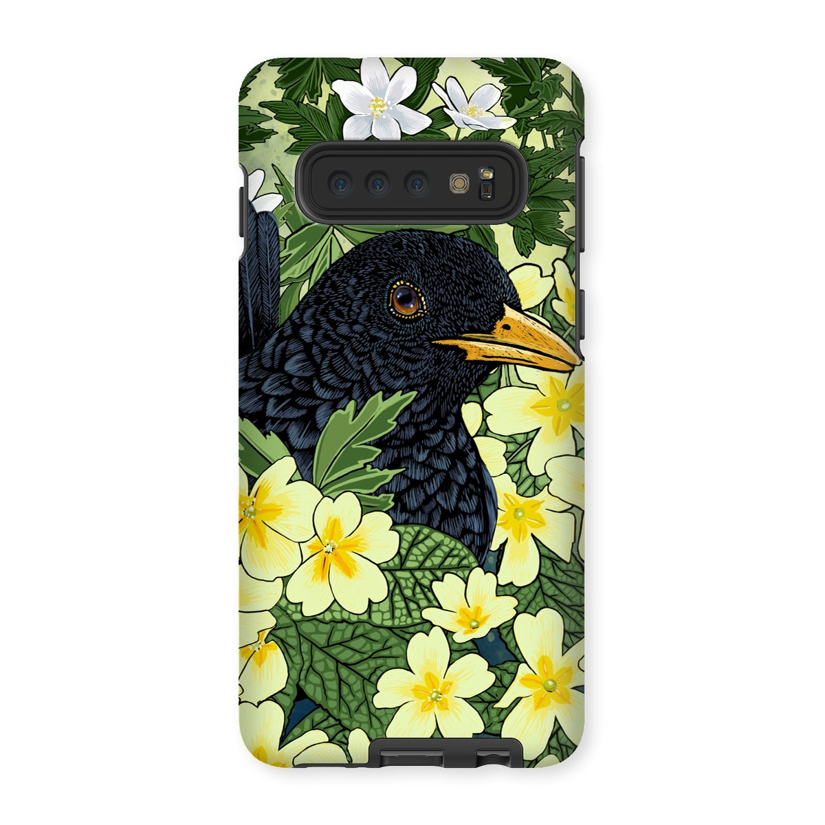 ‘Primrose Blackbird’ Tough Phone Case