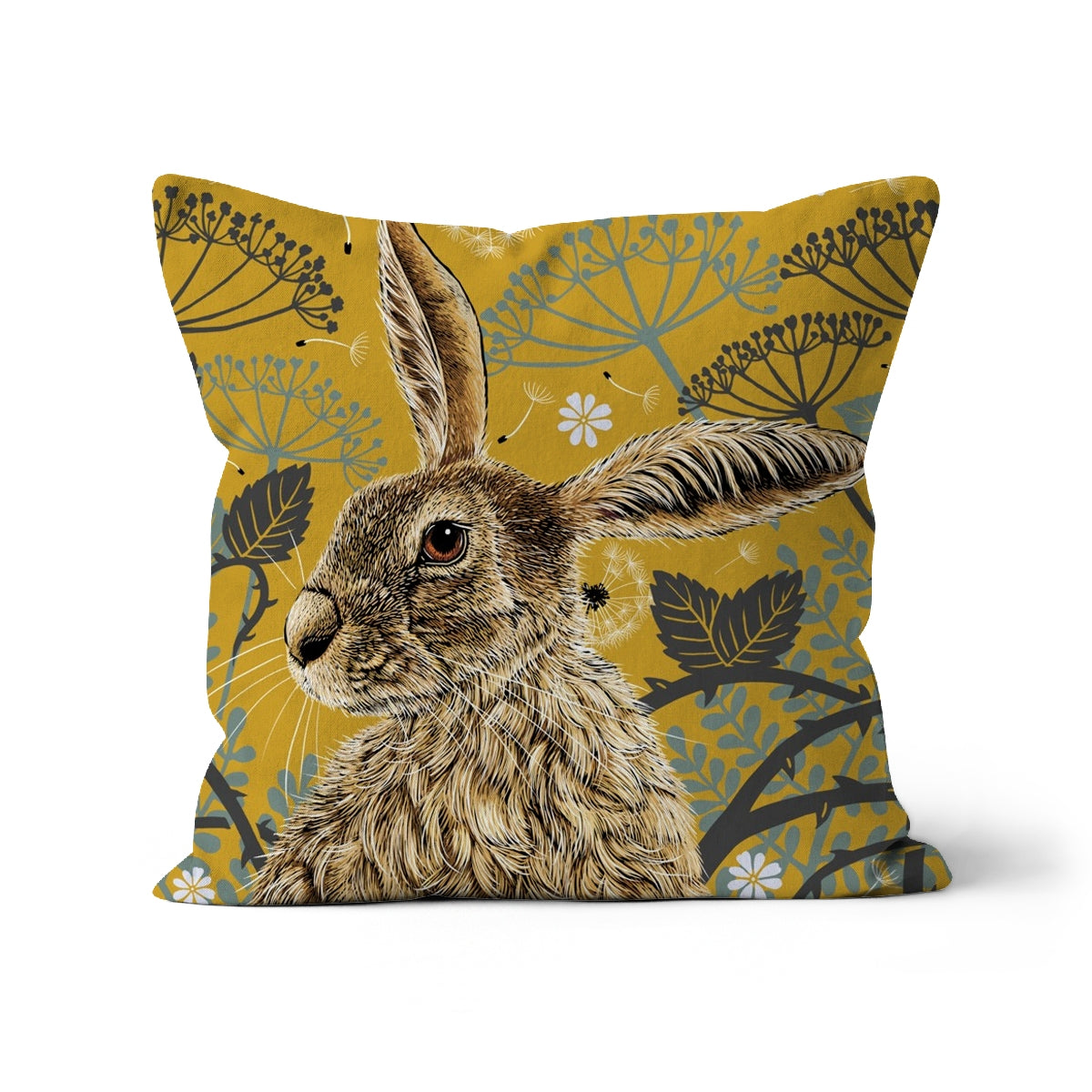 Mustard Hare Cushion