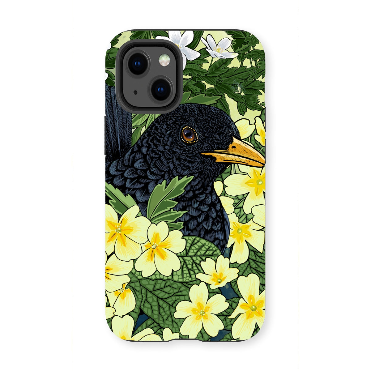 ‘Primrose Blackbird’ Tough Phone Case