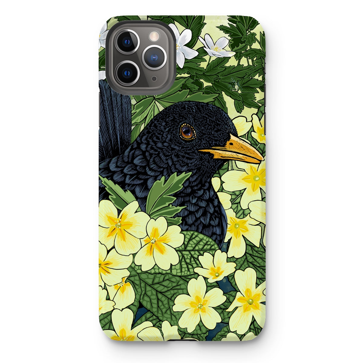 ‘Primrose Blackbird’ Tough Phone Case