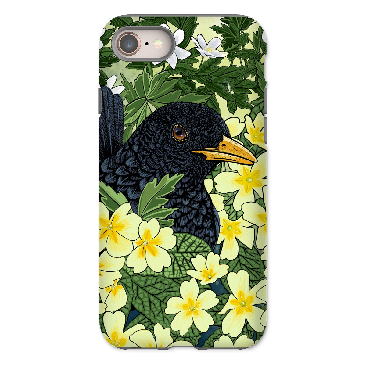 ‘Primrose Blackbird’ Tough Phone Case