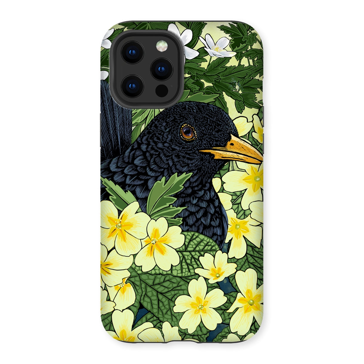 ‘Primrose Blackbird’ Tough Phone Case