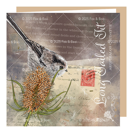 Victoria’s Attic’ Long Tailed Tit Card